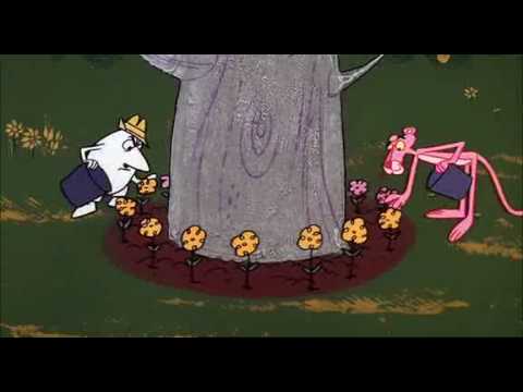 pantera rosa flores rosas español