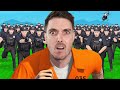 100 Cops Vs 10 Escaped Prisoners In GTA