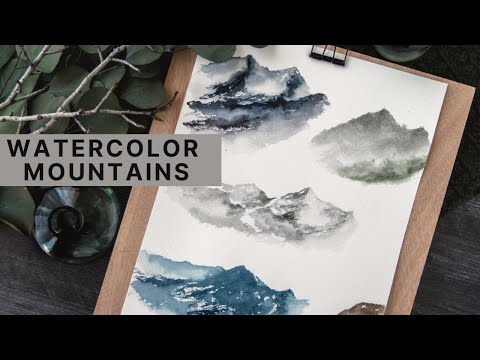 PAINT MOUNTAINS LIKE A PRO USING THIS EASY WATERCOLOR TECHNIQUE