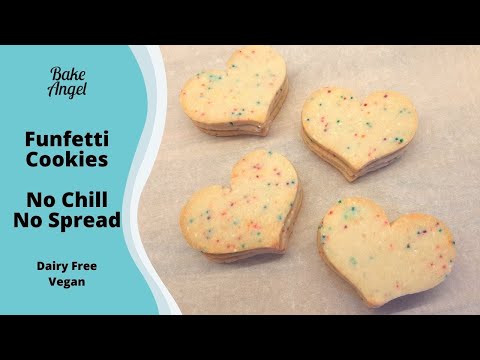 Funfetti Sugar Cookie Recipe | No spread no chill vegan baking