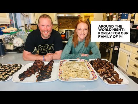 MAKING KOREAN FOOD FOR OUR FAMILY OF 14