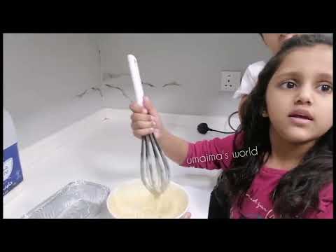 Umaima bake a cake for her baba |flameless cooking |baking cake in airfryer  @Umaimasworld