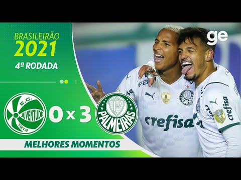 JUVENTUDE 0 X 3 PALMEIRAS | MELHORES MOMENTOS | 4ª RODADA BRASILEIRÃO 2021 | ge.globo