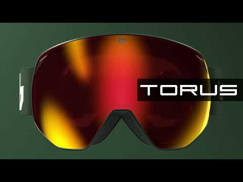 Le masque de ski Bollé Torus offre une monture sans bordure visible et un écran de forme torique