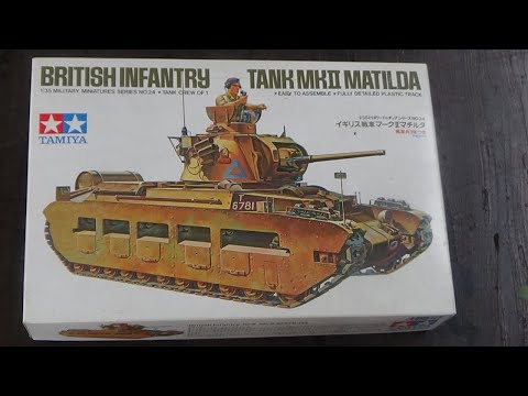 Tamiya 1/35 British Infantry Tank Mk II Matilda Video Preview