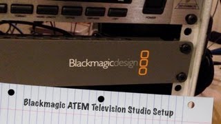 Video thumbnail for My Blackmagic ATEM Television Studio Setup - BlackmagicDesign by Lon.TV