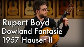 Video thumbnail for Rupert Boyd - Dowland Fantasie (1957 Hauser II ex. Bream) by Guitar Salon International