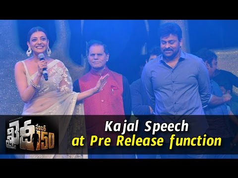 Kajal Aggarwal Speech at Khaidi No 150 Pre-Release Event