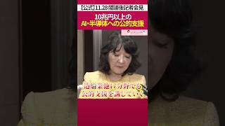 AI・半導体への公的支援［ 政治 片山さつき 財務省 ］