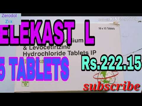 Telekast L Tablets (Montelukast Sodium & Levocetirizine Hydrochloride Tablets IP)Review
