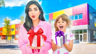 جهزت هدايا لمدرسة بنتي ايلين لاول مره !! النتيجه ❤️