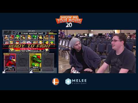 Show Me Your Moves 20 - TG | Westballz (Falco) vs Morsecode762 (Samus) - Top 8 - Losers Quarters