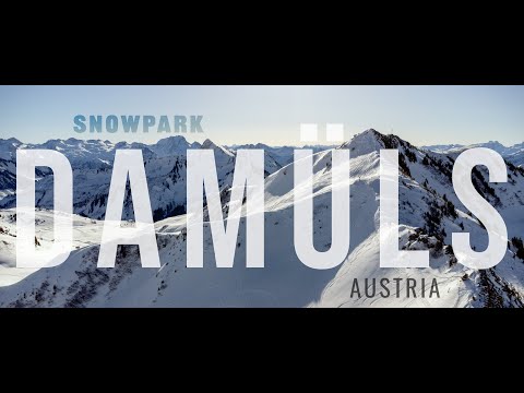 Our last Snowboarding trip in the Alps, Damuls Austria - Cinematic drone video of Damuls & snowpark