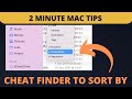 Secret Finder Trick Cheat Finder To Sort By Video Duration Or Photo Dimensions 2 Minute Mac Tips