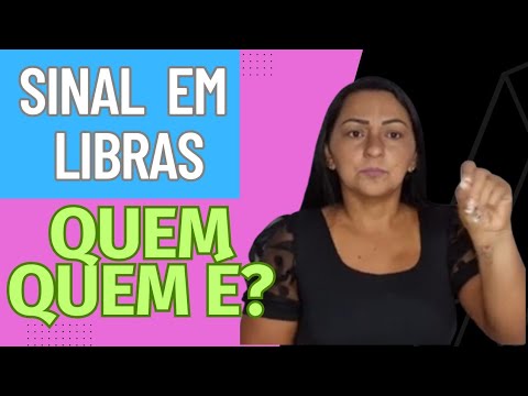 QUEM em LIBRAS | QUEM É em LIBRAS | Palavra QUEM em LIBRAS | Simone Libras