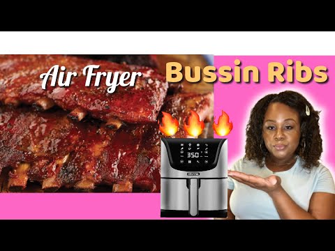 How to Make the BEST AIR FRYER RIBS with BBQ Sauce