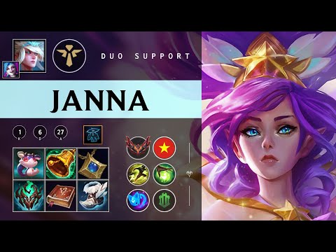 Janna Support vs Leona - VN Grandmaster Patch 26.01