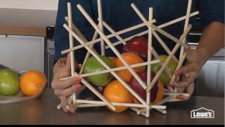 How to Make a Fruit Bowl from Wood Dowels