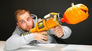 Unboxing REAL LIFE $100 Fortnite Pumpkin Launcher