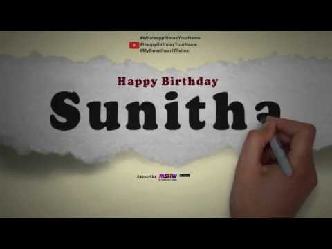 Happy Birthday Sunitha | Whatsapp Status Sunitha