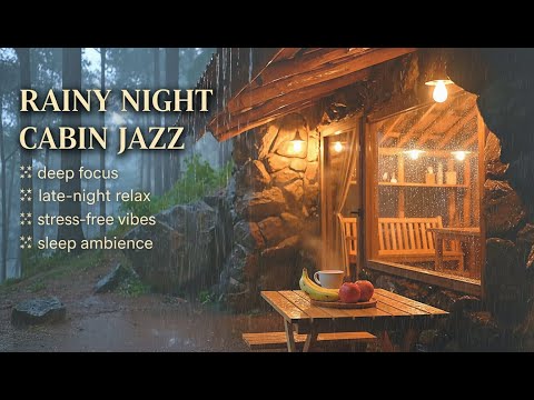 Rain Sounds + Smooth Jazz (Piano & Accordion) | Deep Focus & Calm Mood