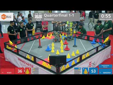 2018 VEXU Innovate QF1-1 - VCAT vs MASON1 - 67 to 81