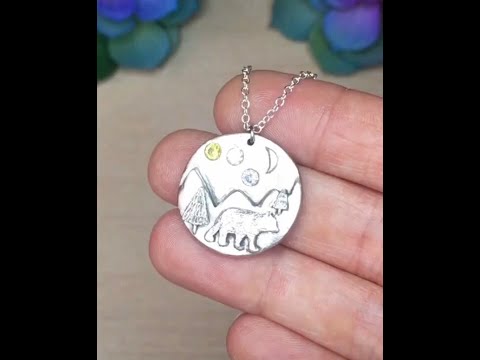 How to make an Art Silver Clay Pendant
