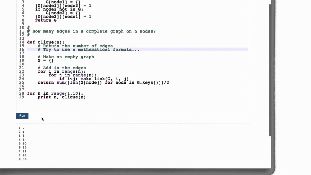 Complete Graph Solution - Intro to Algorithms