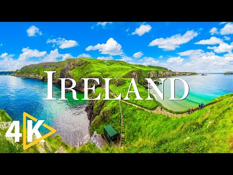 FLYING OVER IRELAND (4K UHD) - Relaxing Music Along With Beautiful Nature Videos - 4K Ultra HD Video