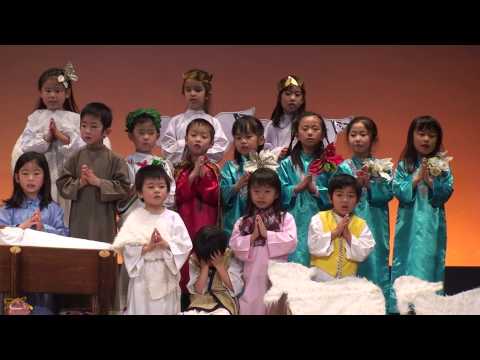 Amrita singing at her kindergarten Christmas 2013 party