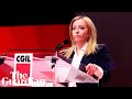 Giorgia Meloni Greeted With Anti Fascist Song Bella Ciao At Convention