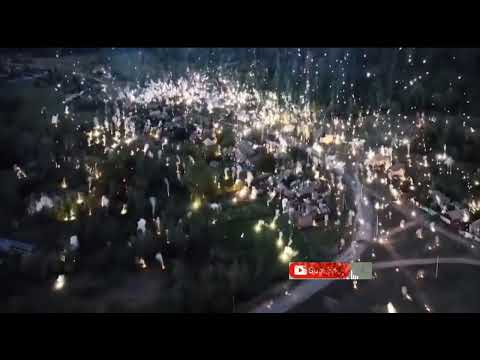Russian 9М22С incendiary shells falling on the recently liberated village in the Donetsk region