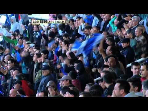 Gol de Ayoví. Godoy Cruz 1 - Arsenal 0. Fecha 13. Primera División 2016.