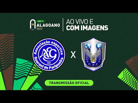 Guarani de Paripueira x Ubertec - 1ª FASE - ALAGOANO SUB 17