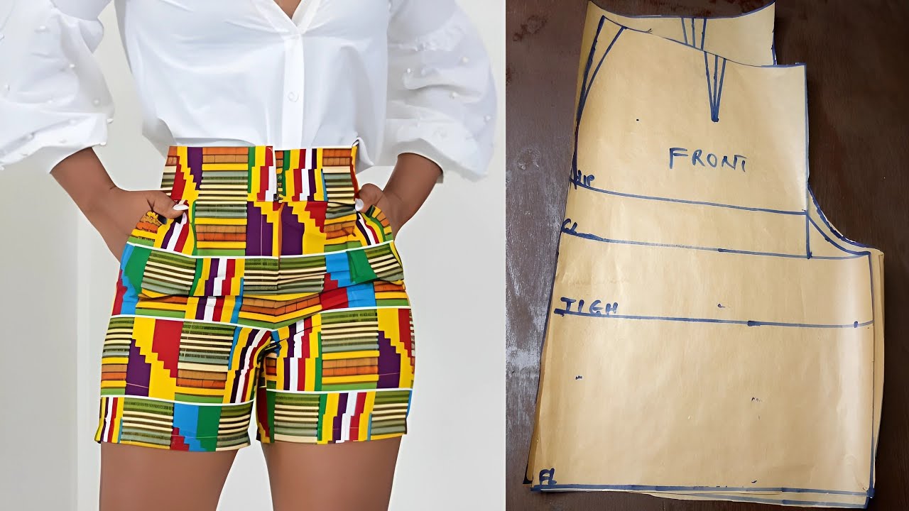 How To Make a Short Pant Pattern/Easy Pattern Drafting Tutorial/Beginners Friendly Tutorial.