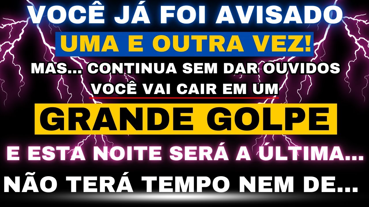 NÃO HÁ MAIS TEMPO, DECIDA AGORA OU VOCÊ NÃO TERÁ NEM TEMPO PARA SE ARREPENDER!️MENSAGEM DE DEUS👼DEUS