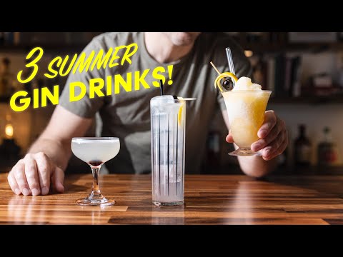 3 refreshing summer GIN drinks in 3 minutes!