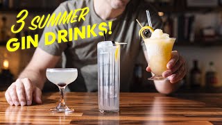 3 refreshing summer GIN drinks in 3 minutes!