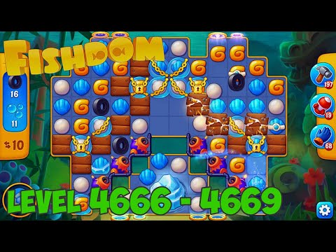 Fishdom level 4666 4667 4668 4669 🐠 Playrix HD