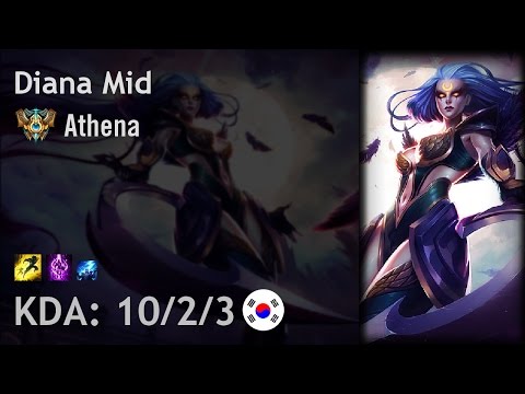 Diana Mid vs Kassadin - Athena - KR Challenger Patch 6.22