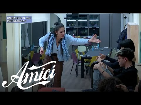 Amici 20 - La possibilità di un banco in più per Serena fa molto discutere