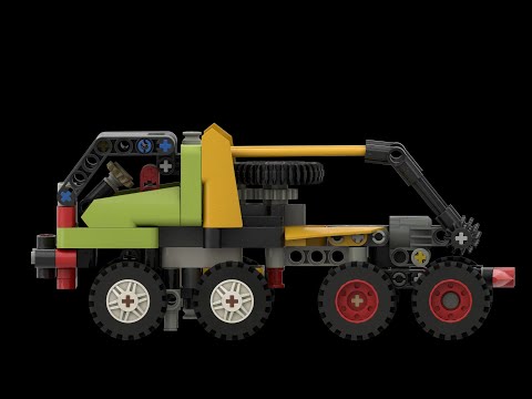 42101+42102 Trial Truck from Lego Technic (Buggy + Claas Xerion Mini combo model)