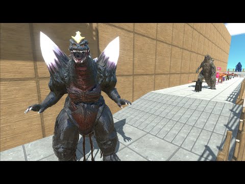 SPACE GODZILLA VS THE AVENGERS DEATH RUN - Animal Revolt Battle Simulator