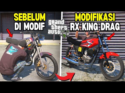 Aku Modifikasi Motor RX King Drag Langka Untuk Ikut Balapan Drag di Sekolah - GTA 5 MOD