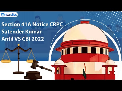 Landmark Judgement on Bail by Supreme Court |  Satender Kumar Antil VS CBI 2022 | Enterslice