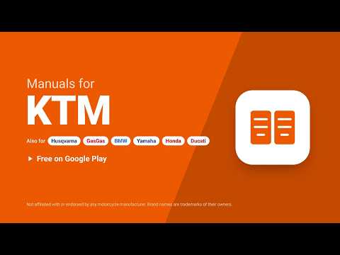 Manuals for KTM video thumbnail