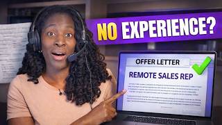 How to Get a Work From Home Sales Job with No Experience