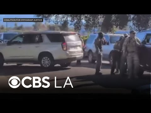 Immigration agents carry out operations in San Bernardino