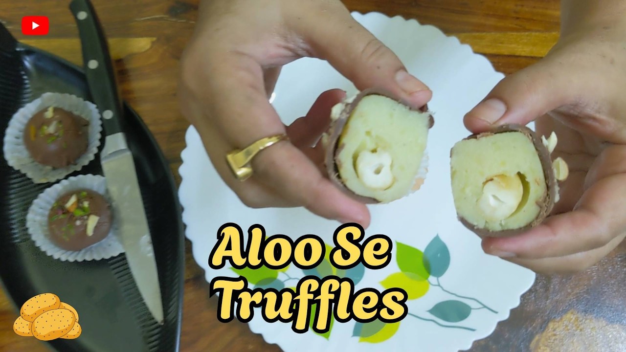 आलू की New Recipe😱। Fusion Food। Unique & Easy Sweet। Potato Truffles