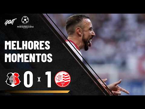 NÁUTICO BATE SANTA CRUZ E VAI COM VANTAGEM PARA O JOGO DA VOLTA NO CAMPEONATO PERNAMBUCANO